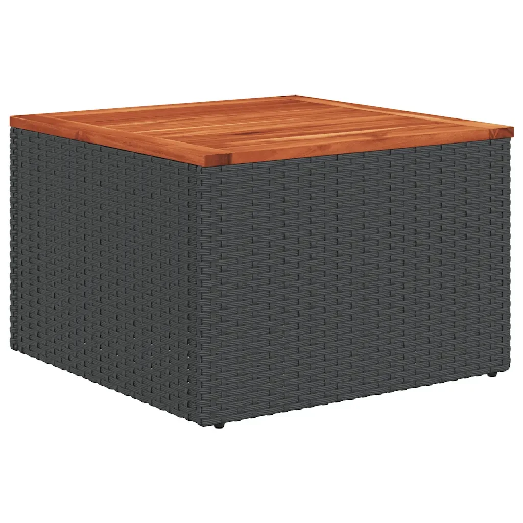 vidaXL Set Divano da Giardino 6 pz con Cuscini Nero in Polyrattan - Image 5
