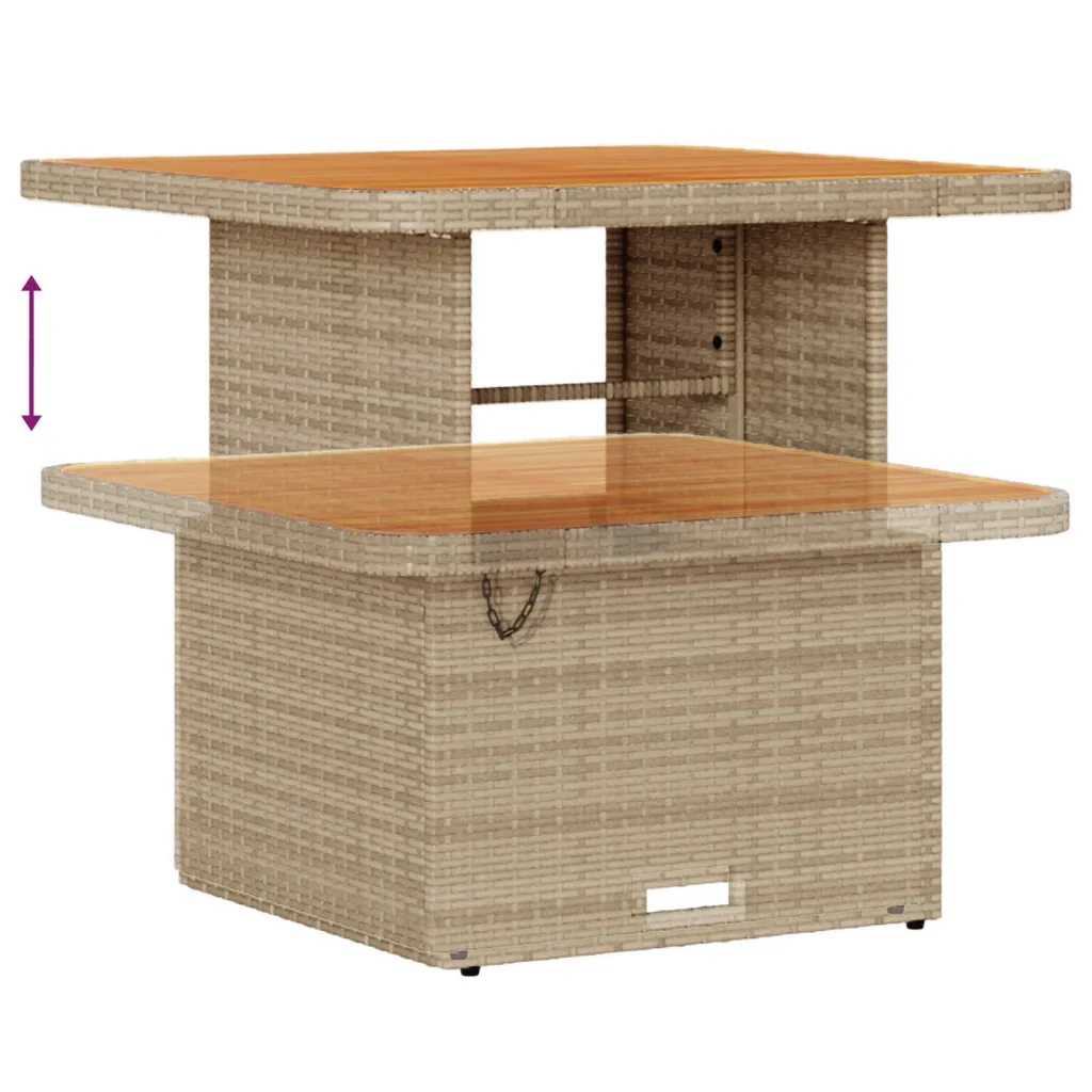 Set Divano da Giardino 10 pcs Beige polyrattan - Image 8