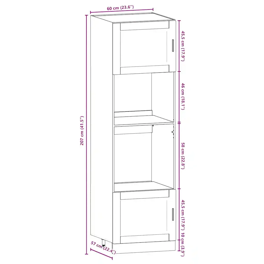 vidaXL Set Mobili da Cucina 7 pz Porto Bianco Legno Multistrato - Image 9