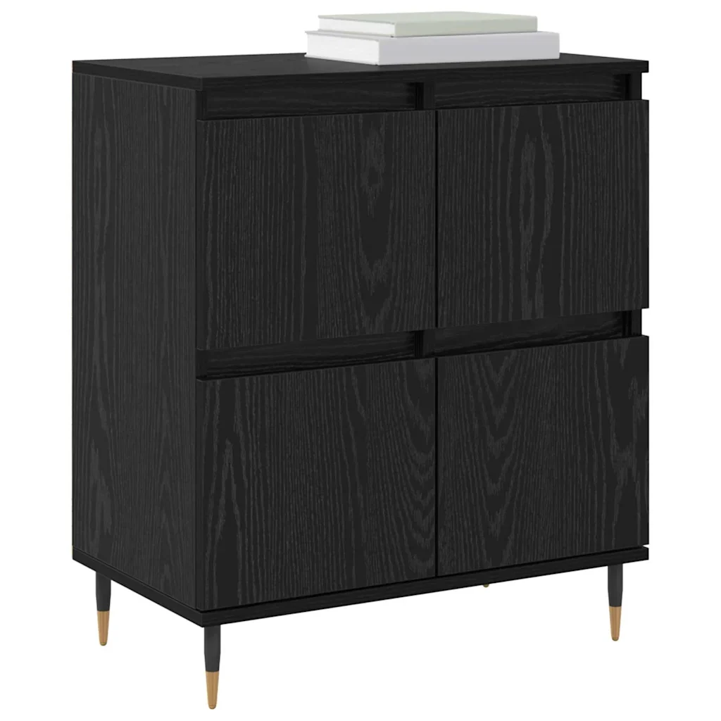 Armadio 2 pcs Rovere Nero 60 x 35 x 70 cm - Image 3