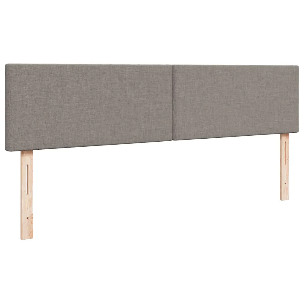 vidaXL Struttura Letto Pouf con Materasso Tortora 160x200cm in Tessuto - Image 8
