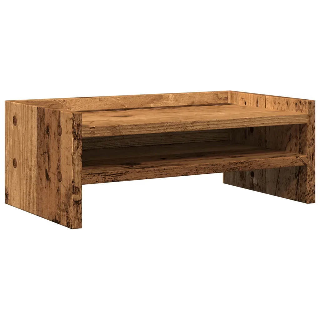 vidaXL Supporto Monitor Legno Vecchio 42x24x16 cm in Truciolato - Image 2
