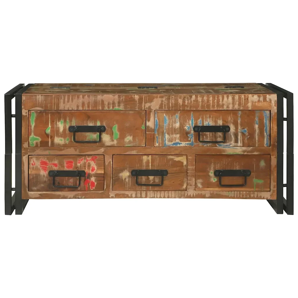 vidaXL Tavolino da salotto Marrone legno massello di riciclo - Image 4