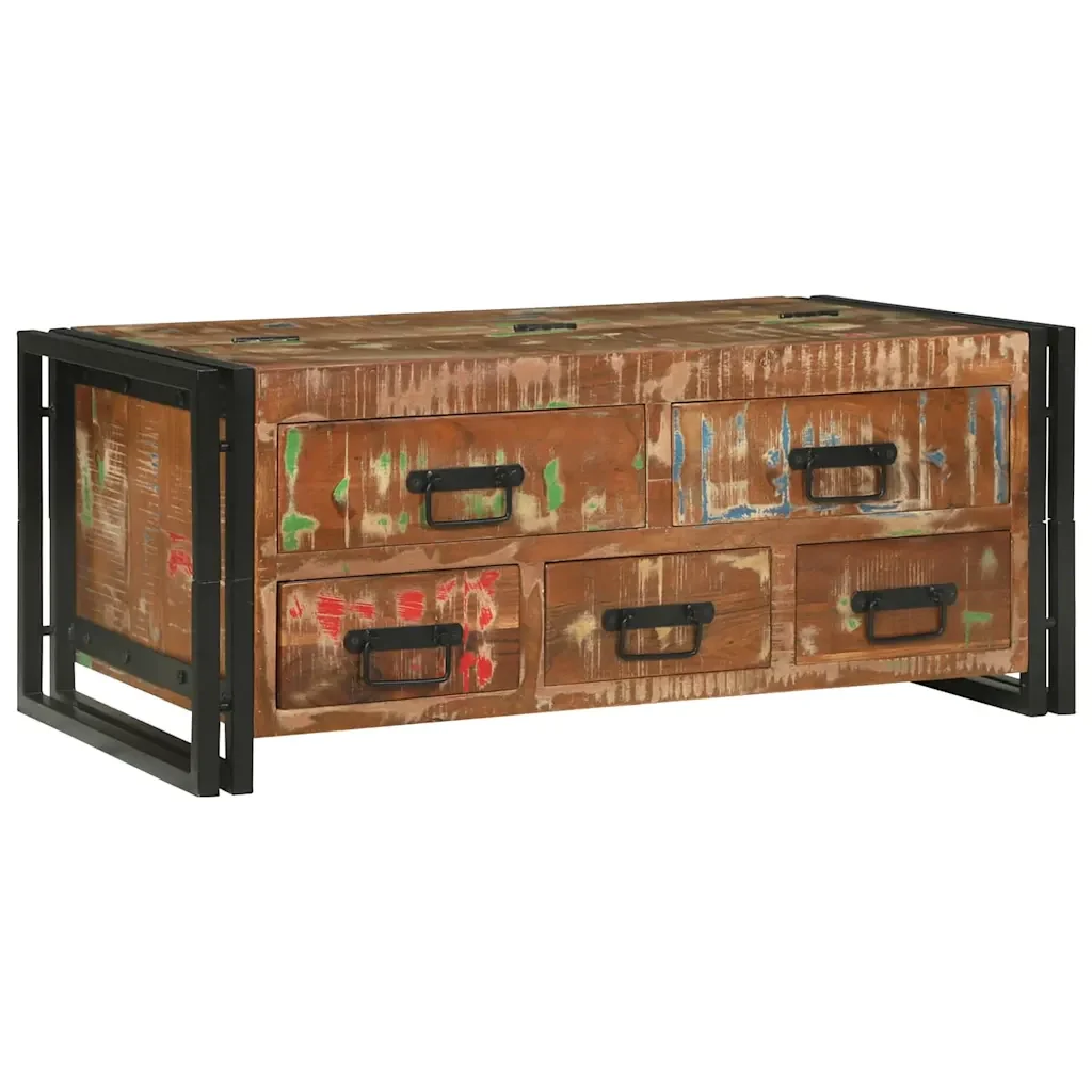 vidaXL Tavolino da salotto Marrone legno massello di riciclo - Image 7