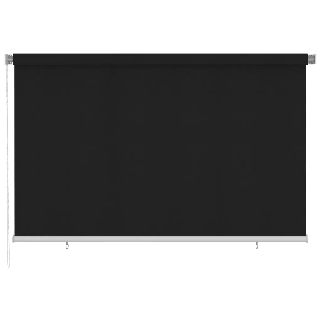 vidaXL Tenda a Rullo per Esterni 240x140 cm Nera - Image 2