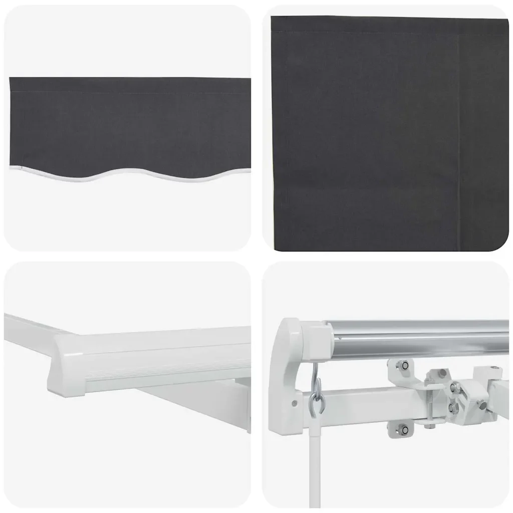 vidaXL Tenda Retrattile Antracite 300 x 200 cm Tessuto, metallo - Image 10