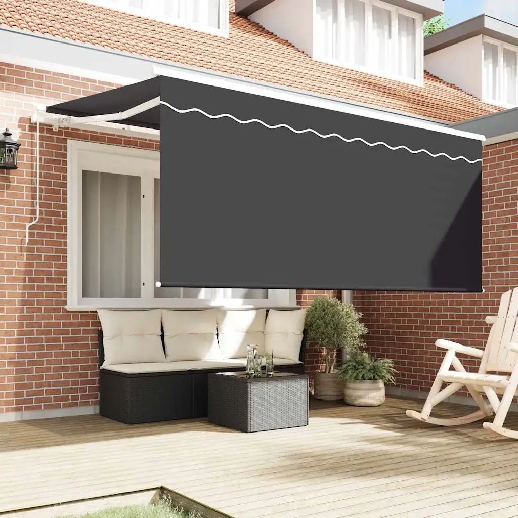 vidaXL Tenda Retrattile Antracite 300 x 200 cm Tessuto, metallo - Image 3