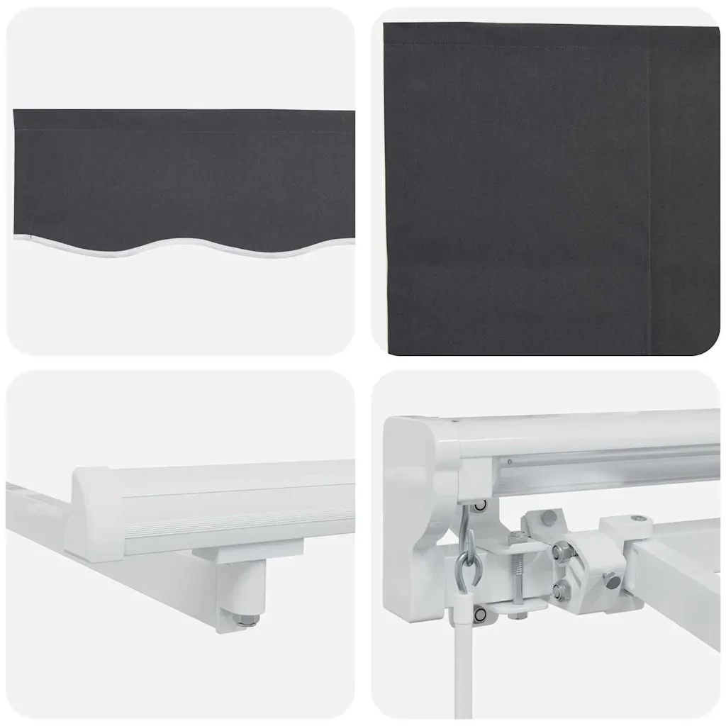vidaXL Tenda Retrattile Antracite 300 x 200 cm Tessuto, metallo - Image 10