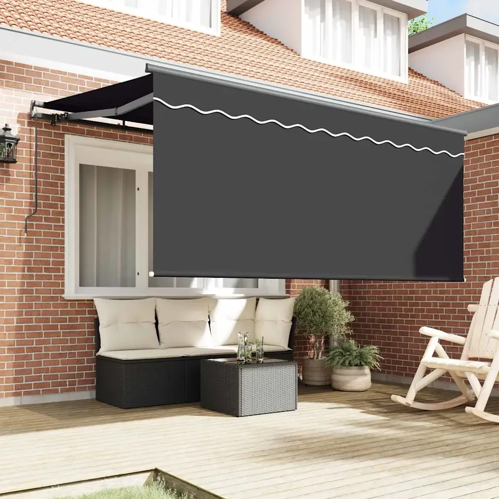 vidaXL Tenda Retrattile Antracite 300 x 200 cm Tessuto, metallo - Image 3