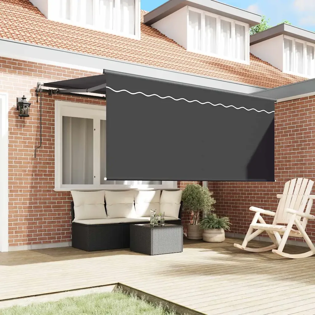 vidaXL Tenda Retrattile Antracite 300 x 200 cm Tessuto, metallo - Image 3