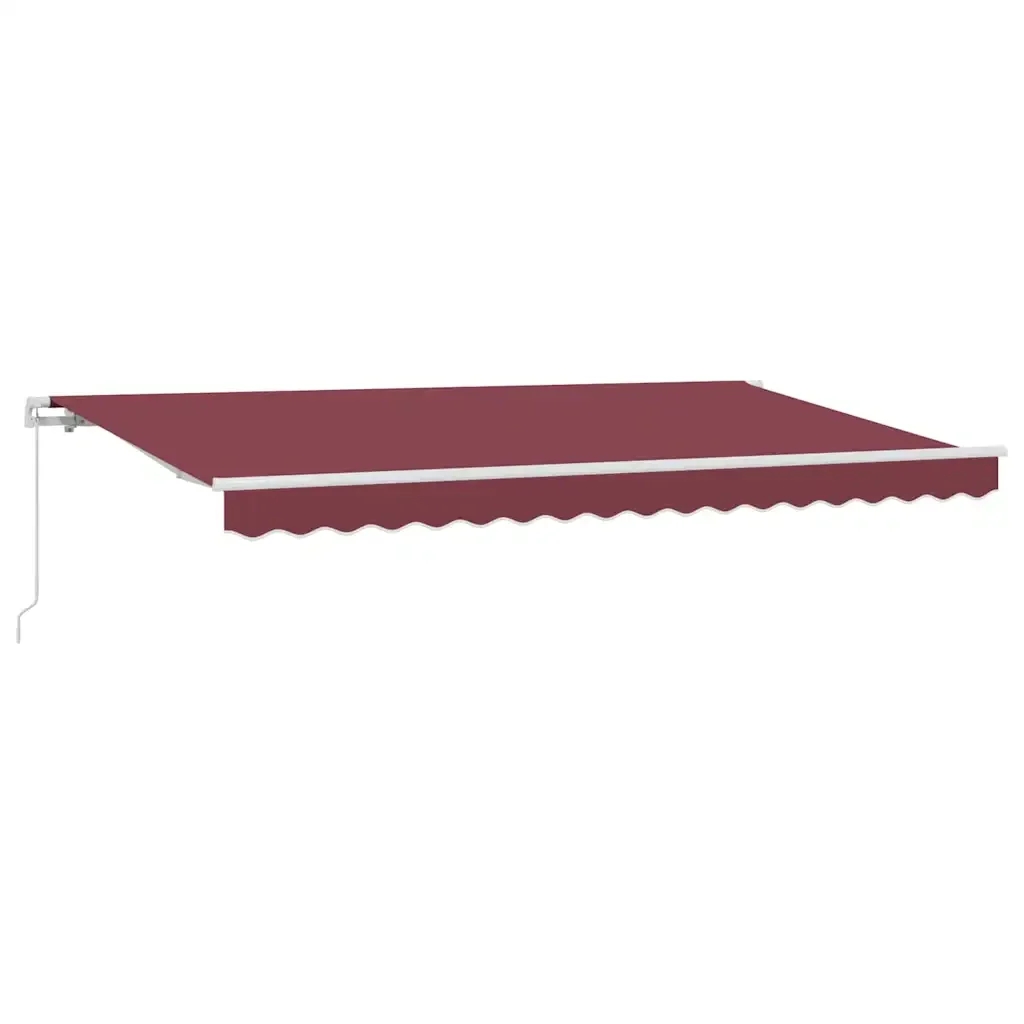 vidaXL Tenda Retrattile Borgogna 350 x 200 cm Poliestere e Alluminio - Image 2