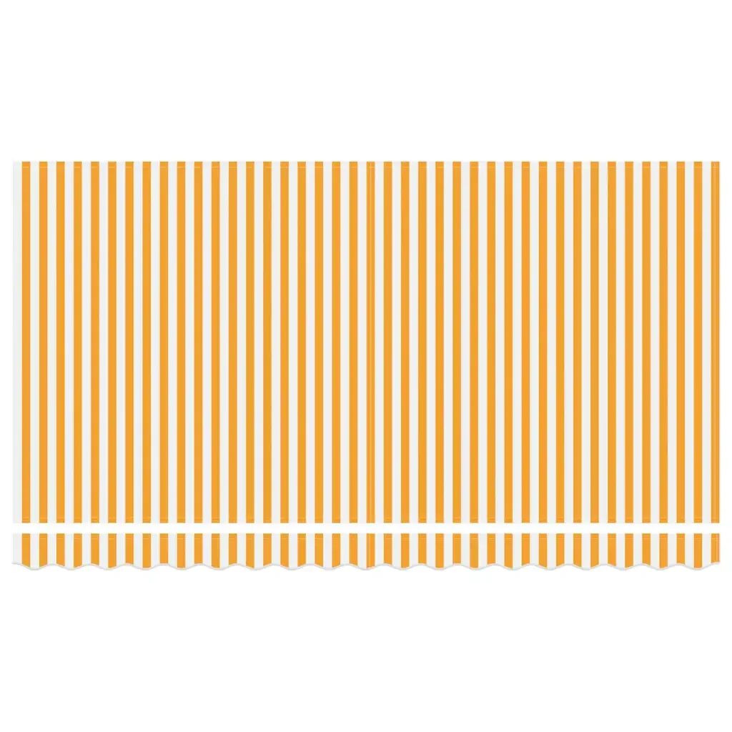 vidaXL Tenda Retrattile Giallo e Bianco 350 x 200 cm - Image 6