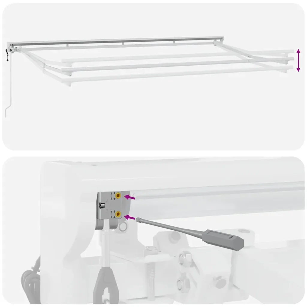 vidaXL Tenda Retrattile Grigio chiaro 400x200 cm Tessuto - Image 10