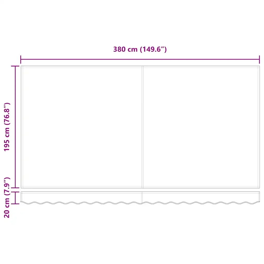 vidaXL Tenda Retrattile Grigio chiaro 400x200 cm Tessuto - Image 10