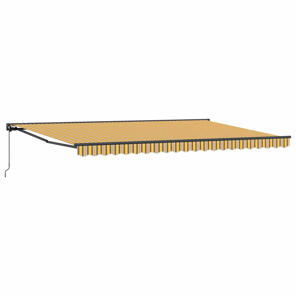 vidaXL Tenda Retrattile Striscia Multicolore 500x300 cm Tessuto - Image 2