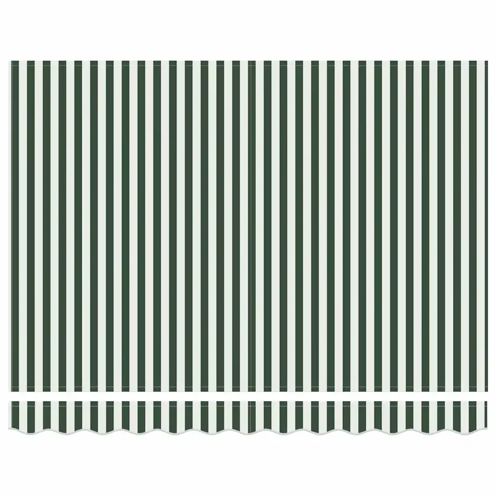 vidaXL Tenda Retrattile Verde e Bianco 250 x 200 cm - Image 6