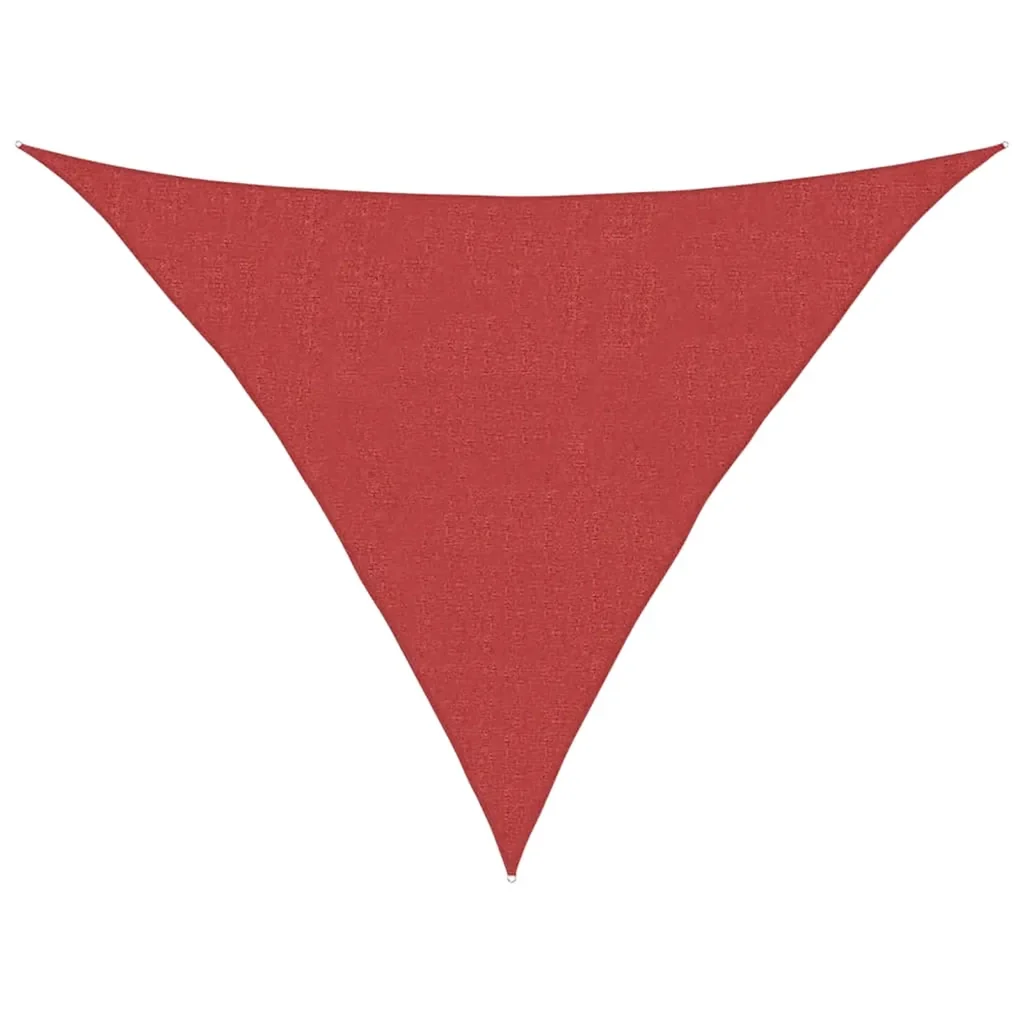 vidaXL Vela Parasole 160 g/m² Rossa 2,5x2,5x3,5 m in HDPE - Image 2