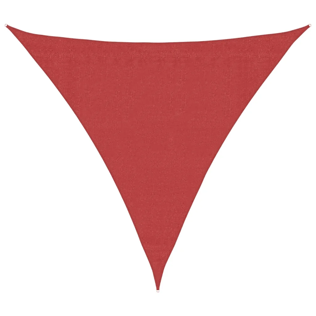 vidaXL Vela Parasole 160 g/m² Rossa 3x3x3 m in HDPE - Image 2
