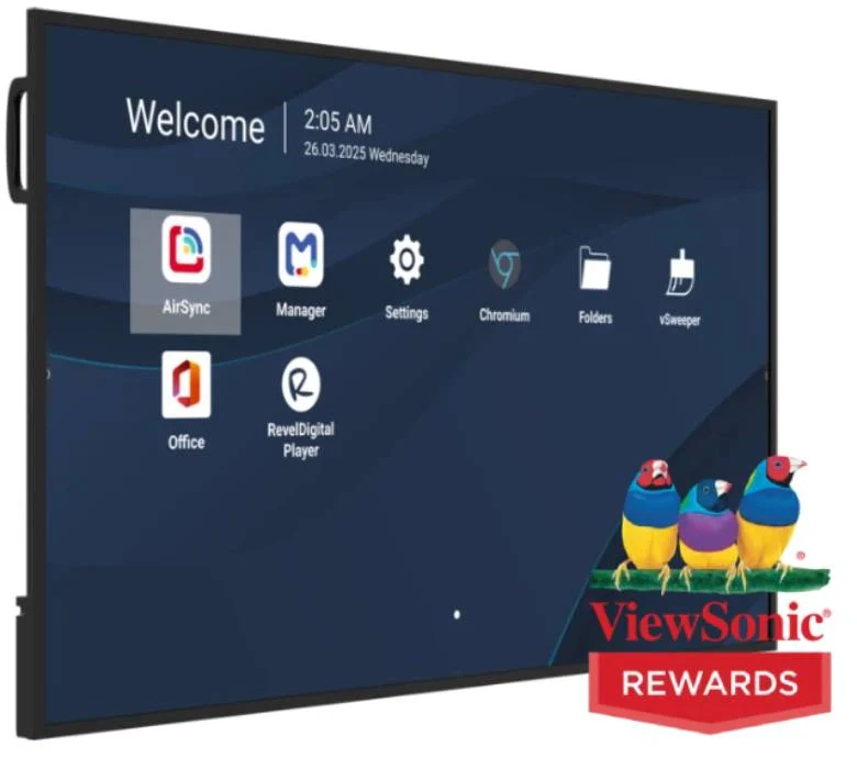 Viewsonic cde6531-1c visualizzatore di messaggi pannello piatto per segnaletica digitale 165,1 cm (65") lcd wi-fi 500 cd/m² 4k ultra hd nero processore integrato android 14 24/7 - Image 2