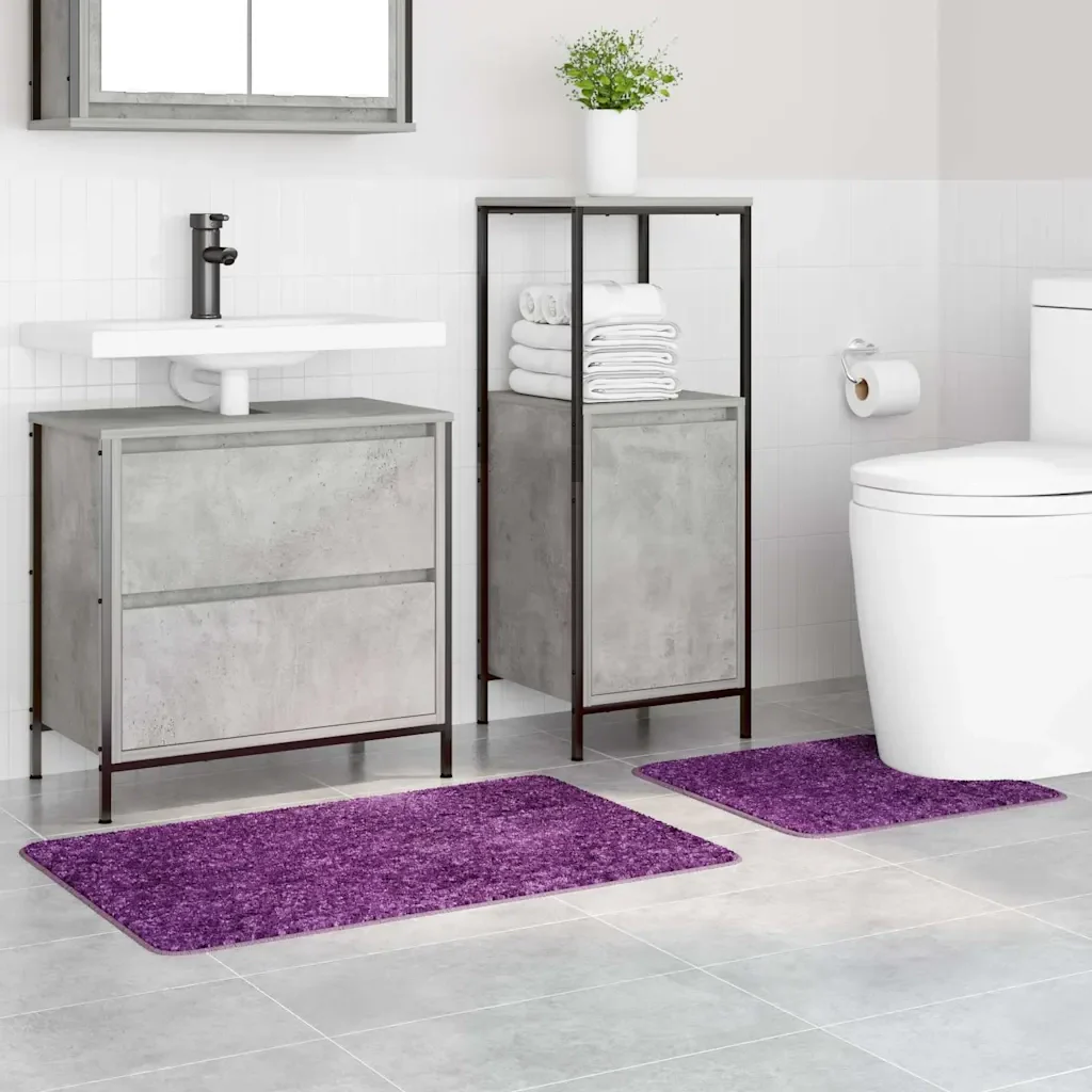 Set di tappetini antiscivolo per il bagno 2 pcs Viola PP 4019862 - Image 3