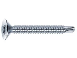 VITI AUTOPERFORANTI TESTA SVASATA PIANA ACCIAIO ZINCATO BIANCO- - ø mm.3,9x16 - 500 pezzi MUSTAD