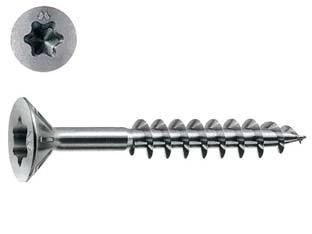 VITI PANEL-VIT PV TESTA SVASATA PIANA TORX ACCIAIO CHROMITING- - ø mm.5x70 - 200 pezzi MUSTAD