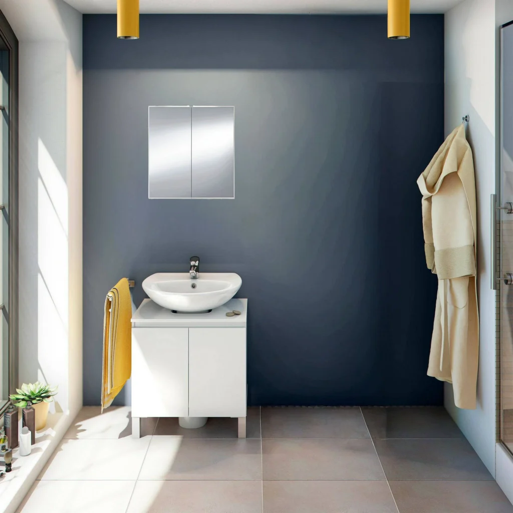 Vobbia, set Mobili Bagno Specchio Incluso, Bianco Lucido - Image 2