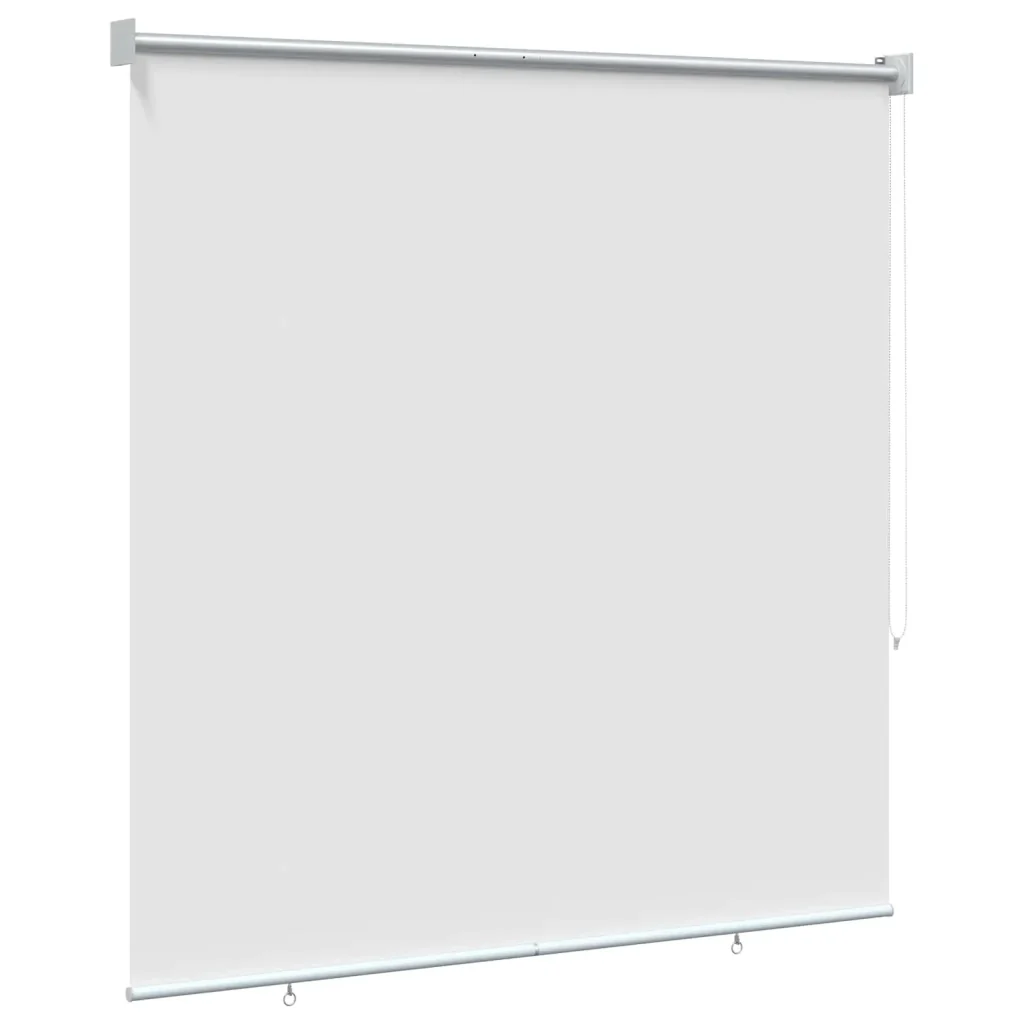 Tenda da sole a rullo con protezione UV Bianco Poliestere 42041244 - Image 4