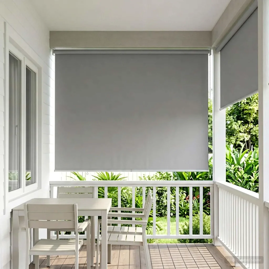 Tenda da sole a rullo con protezione UV Grigio Chiaro 42041273