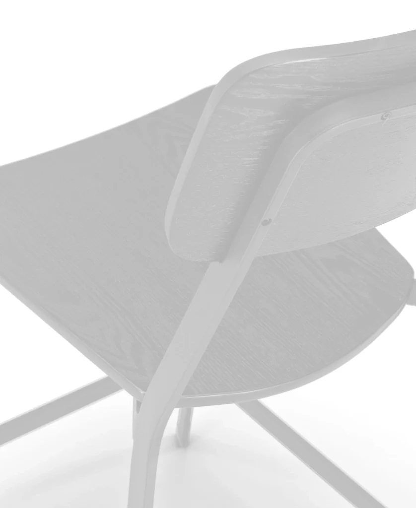 Woody - Sgabello in legno bianco - Set da 2 pz - Image 3