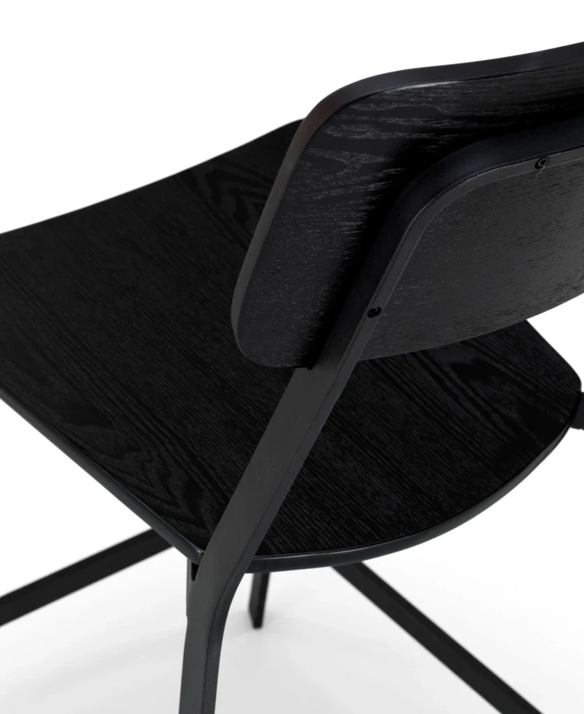 Woody - Sgabello in legno nero - Set da 2 pz - Image 4
