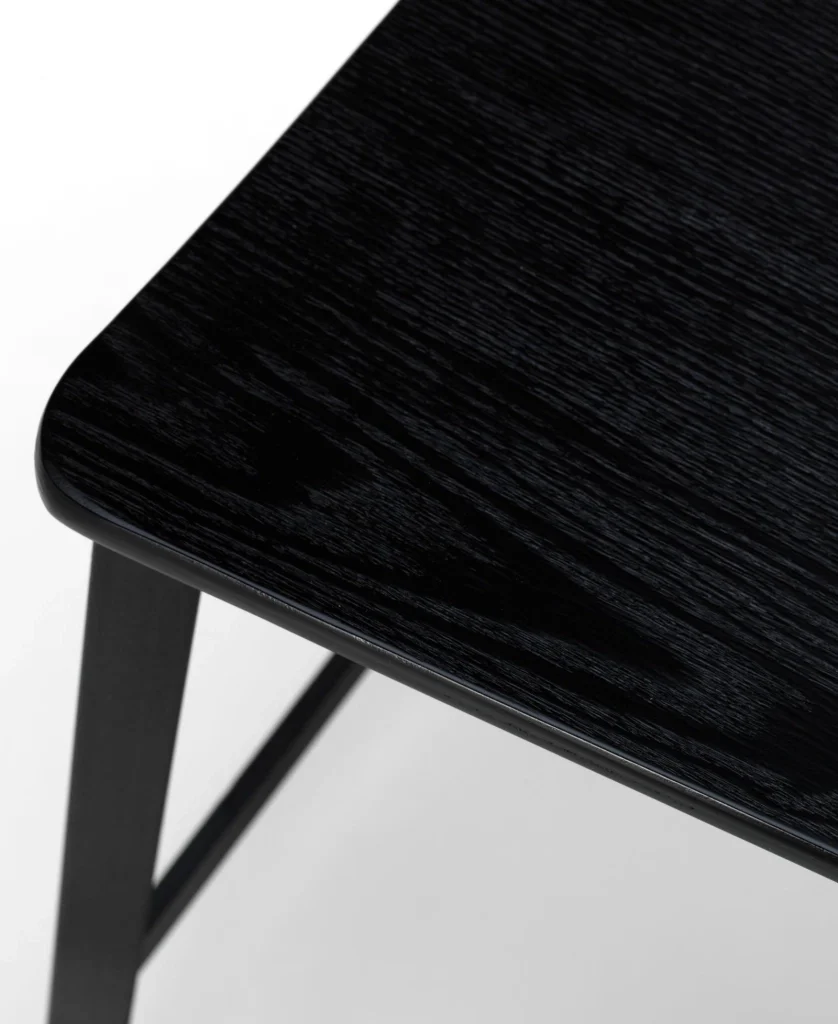 Woody - Sgabello in legno nero - Set da 2 pz - Image 5