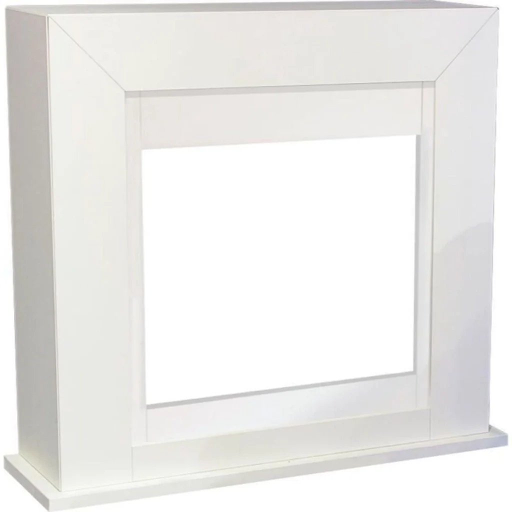 Xaralyn Adra Cornice In Stile Moderno In Legno Mdf Per Camino Elettrico Bianco - Image 2