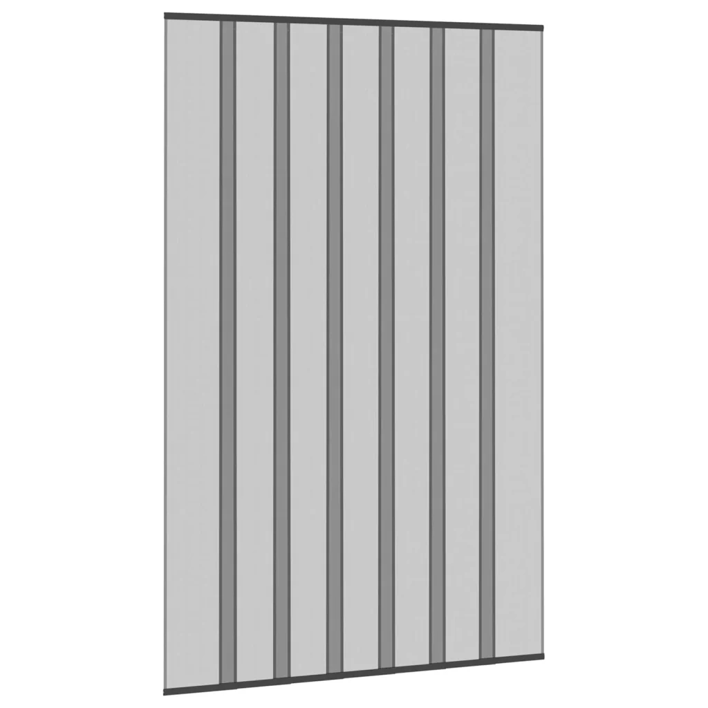 Zanzariera per porta con tenda in rete Nero 160 x 240 cm 42037253 - Image 2