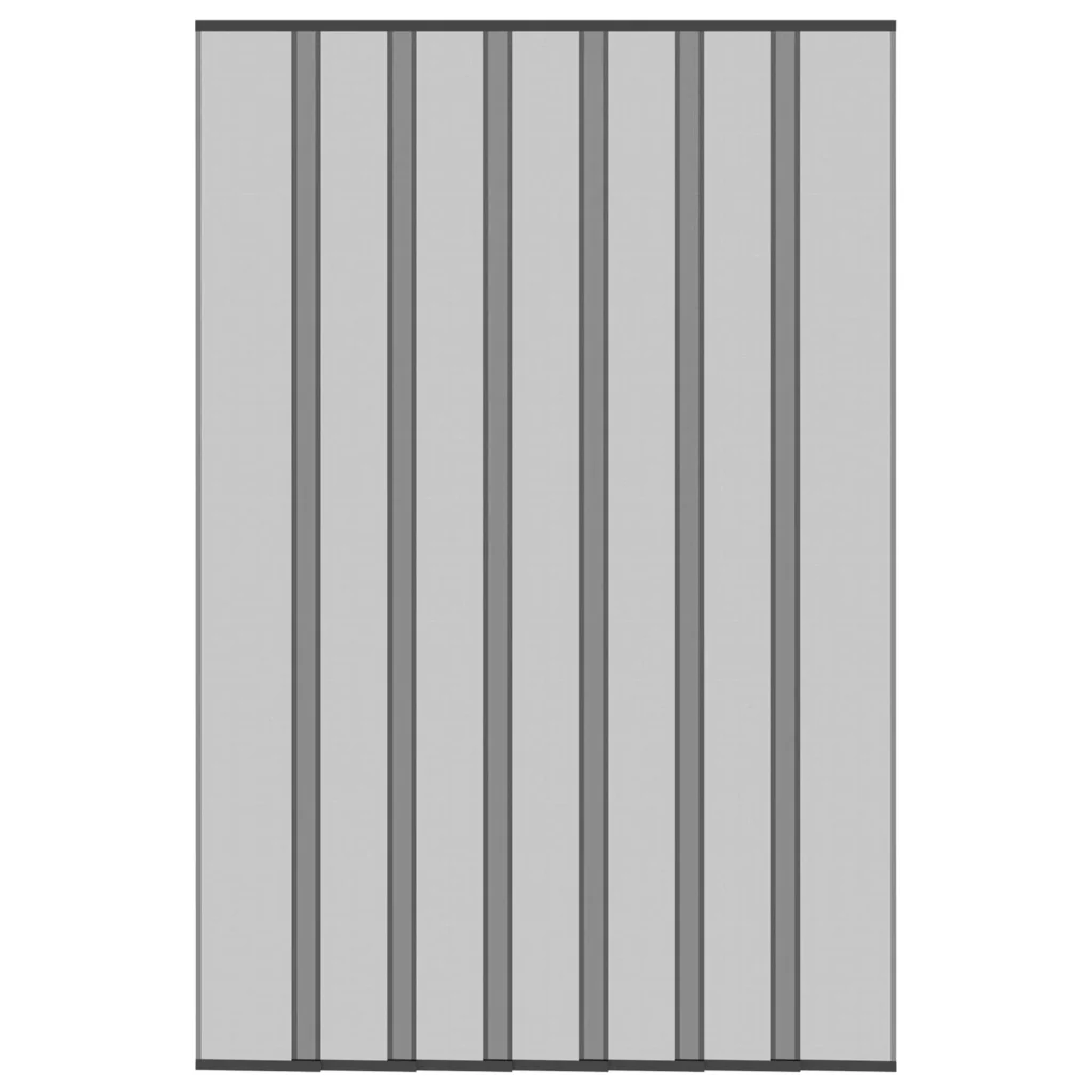 Zanzariera per porta con tenda in rete Nero 160 x 240 cm 42037253 - Image 3