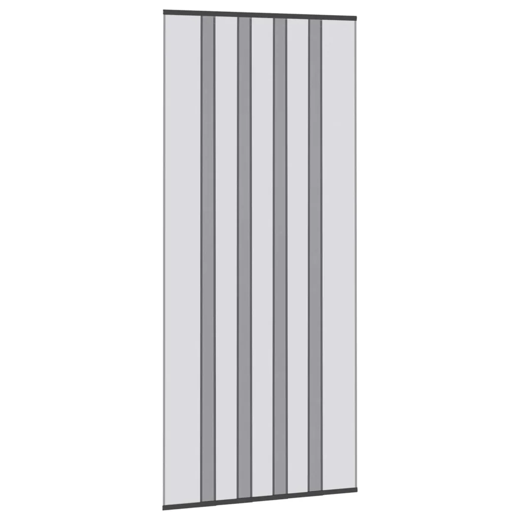 Zanzariera per porta con tenda in rete Nero 110 x 240 cm 42037249 - Image 2