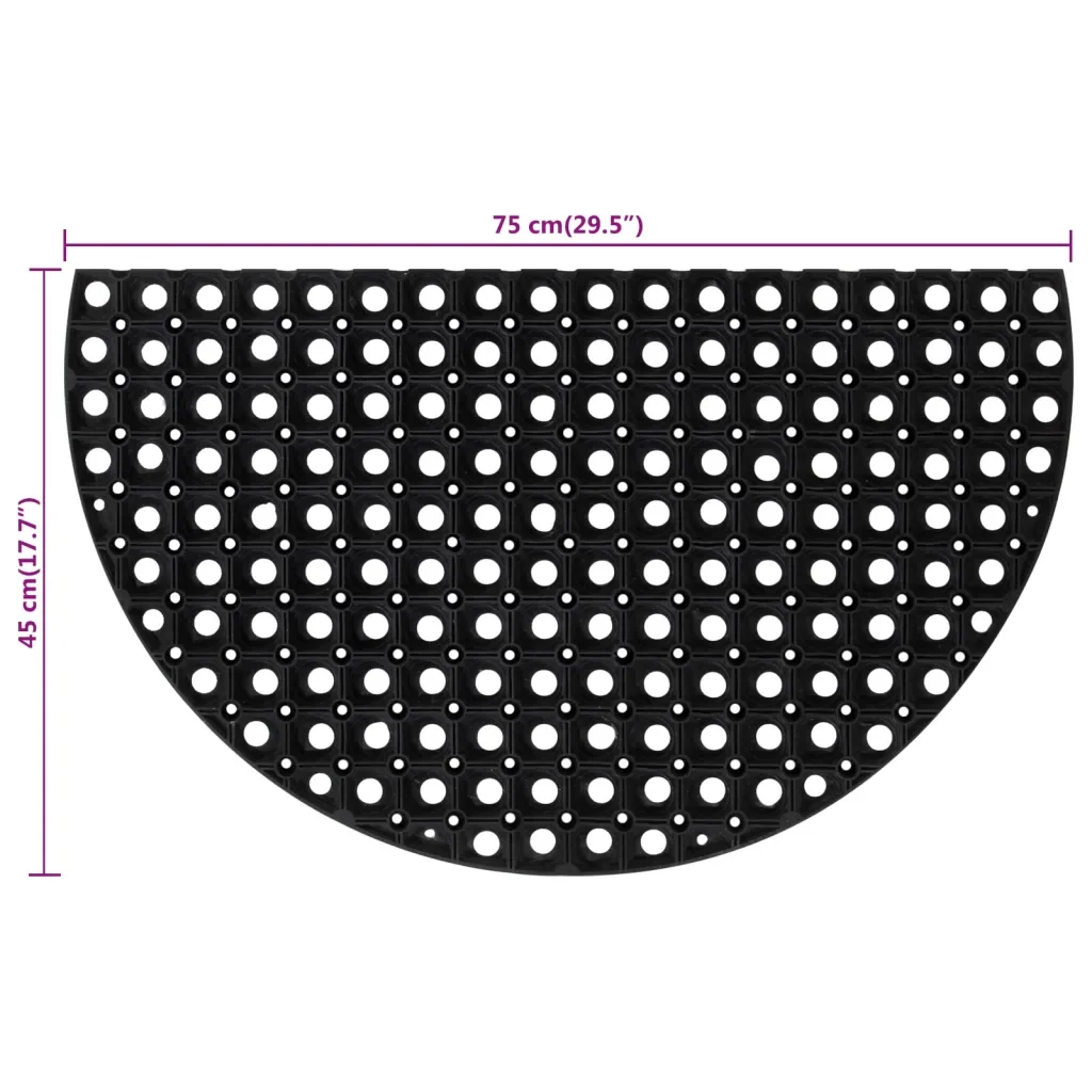 Zerbino Mezzo Rotondo 45x75 cm in Gomma 155656 - Image 5